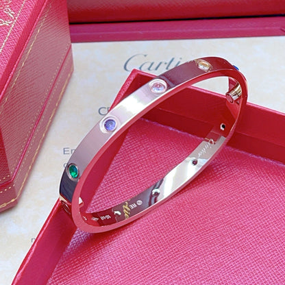 [Polaidi Jewelry]2026 RAINBOW LOVE BRACELET 6.1MM  10 DIAMONDS