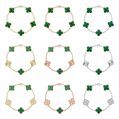 [Polaidi Jewelry] CLOVER 5 MOTIF マラカイトブレスレットコレクション