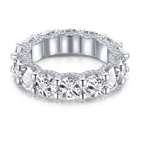 [Perlaura Jewelry ]Gorgeous Round Cut Tennis Ring