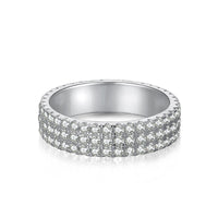 [Perlaura Jewelry ]Dainty Round Cut Tennis Ring