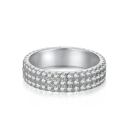 [Polaidi Jewelry]Dainty Round Cut Tennis Ring