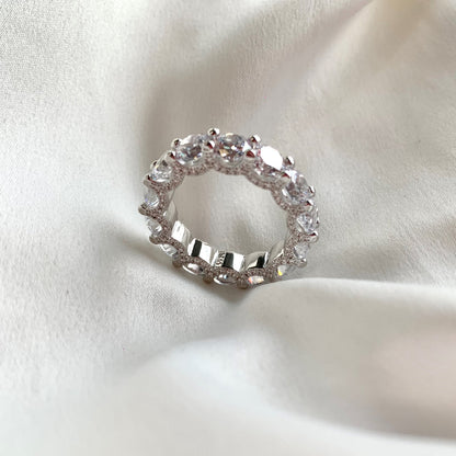 [Polaidi Jewelry]Gorgeous Round Cut Tennis Ring