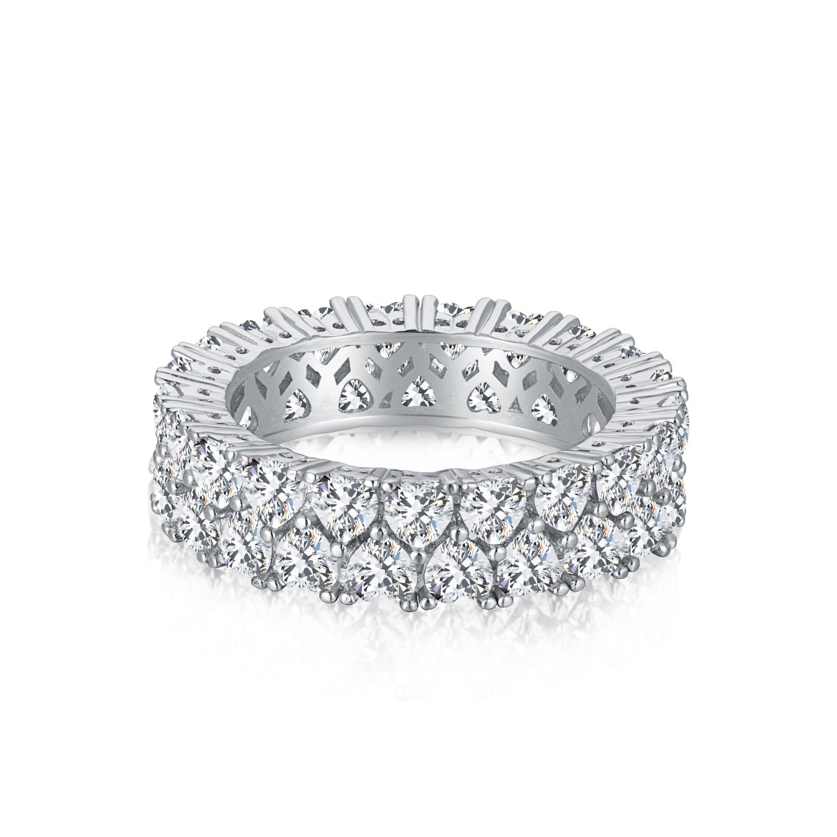 [Polaidi Jewelry]Sparkling Full Heart Ring
