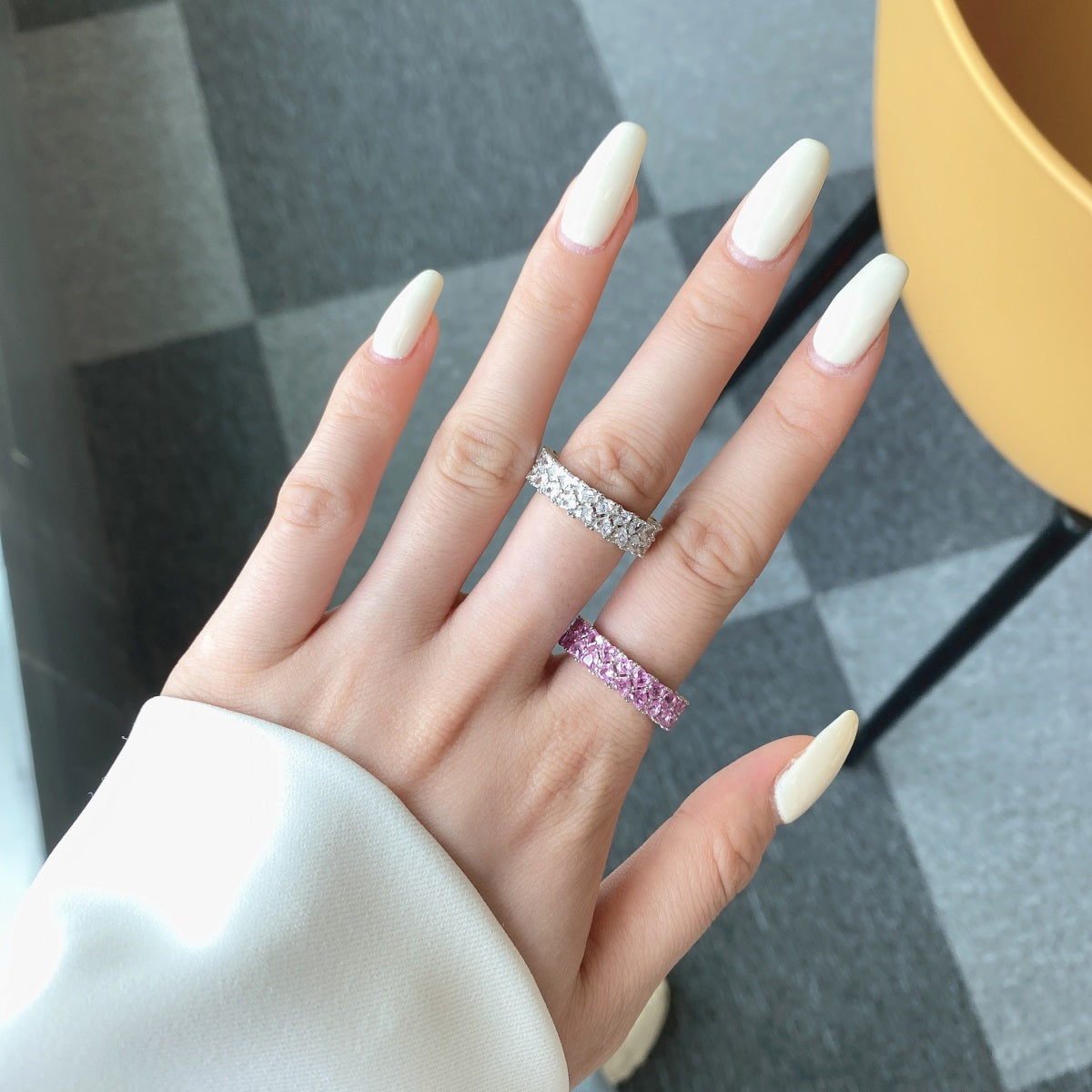 [Polaidi Jewelry]Sparkling Full Heart Ring