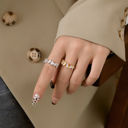 [Polaidi Jewelry]Delicate Multi Cut Ring