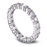 [Perlaura Jewelry ]Sparkling Round Cut Tennis Ring