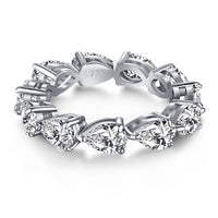 [Perlaura Jewelry ]Exquisite Pear Cut Tennis Ring