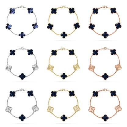 [Polaidi Jewelry]クローバー 5モチーフ ピーターサイトブレスレット コレクション