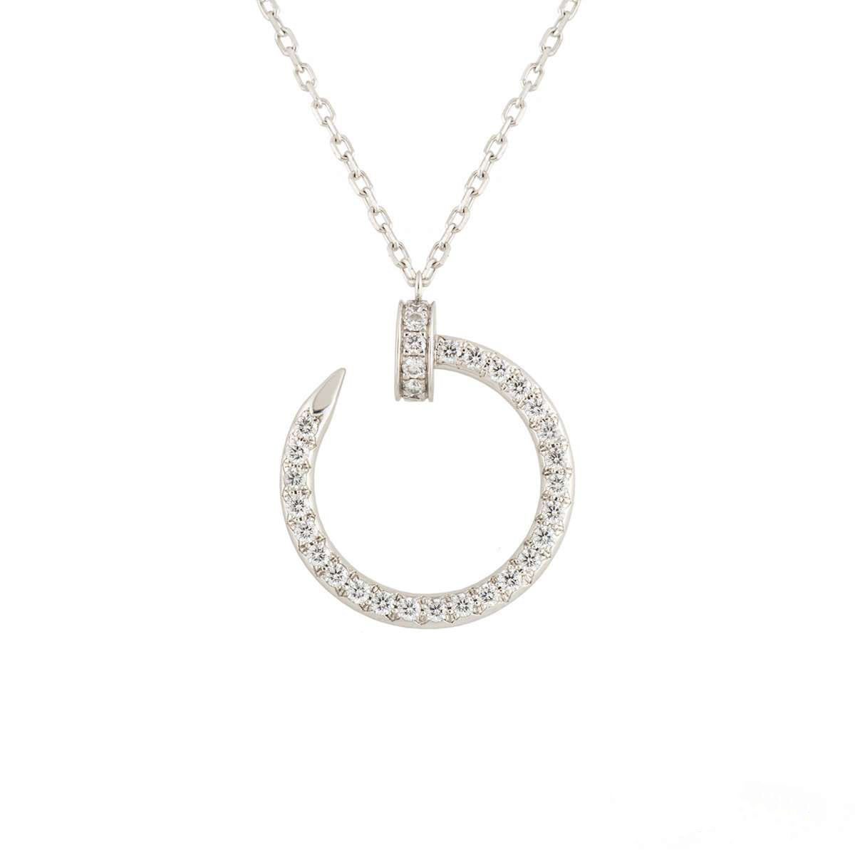[Polaidi Jewelry]JUSTE NECKLACE SILVER DIAMONDS