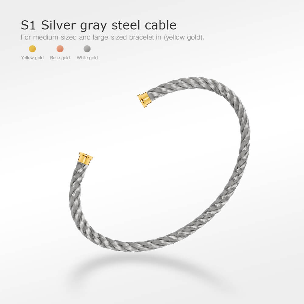 [Polaidi Jewelry]FORCE SERIES BRACELET CABLES 50 CHOICES (DIY SELECTION)