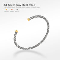 [Perlaura Jewelry ]FORCE SERIES BRACELET CABLES 50 CHOICES (DIY SELECTION)