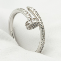 [Perlaura Jewelry ]JUSTE RING 1.8MM SILVER DIAMONDS