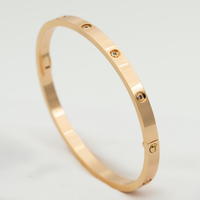 [Perlaura Jewelry ]LOVE BRACELET 3.65MM 10 DIAMONDS