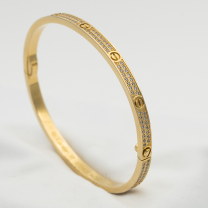 [Polaidi Jewelry]LOVE BRACELET 3.65MM DIAMOND-PAVED
