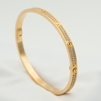 [Perlaura Jewelry ]LOVE BRACELET 3.65MM DIAMOND-PAVED