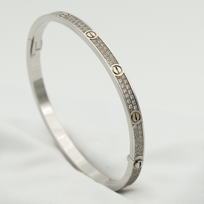 [Polaidi Jewelry]LOVE BRACELET 3.65MM DIAMOND-PAVED