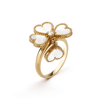 [Perlaura Jewelry ]SWEET CLOVER WHITE MOP RING