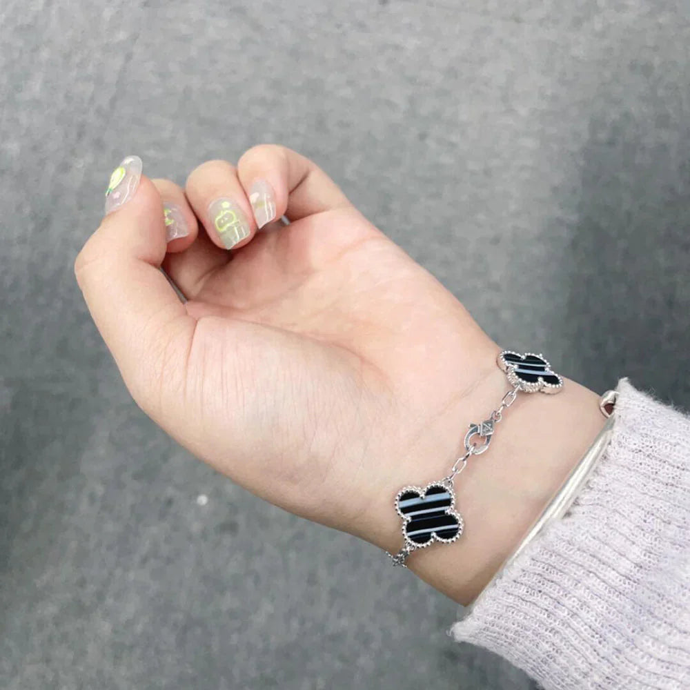 [Polaidi Jewelry] CLOVER 5 MOTIF PULSAR STONE BRACELET COLLECTION