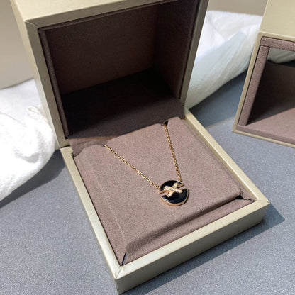 [Polaidi Jewelry]JEUX DE PINK GOLD DIAMOND NECKLACE