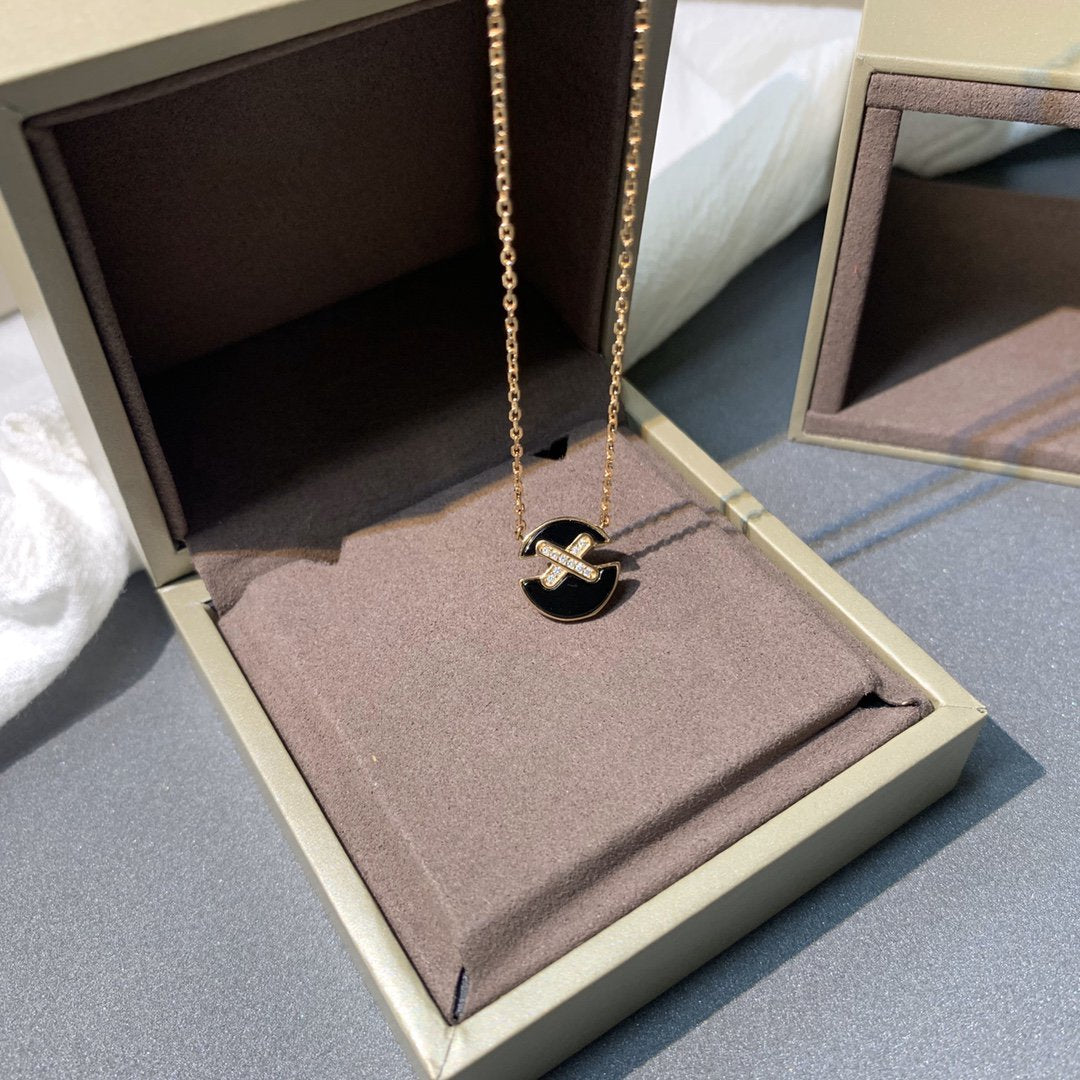 [：Polaidi Jewelry]JEUX DE PINK GOLD DIAMOND NECKLACE