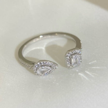 [Polaidi Jewelry]MY TWIN TOI & MOI SILVER DIAMOND RING