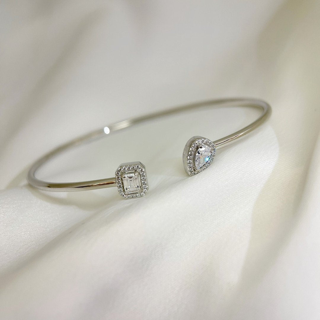 [Polaidi Jewelry]JONC FLEX MY TWIN TOI & MOI SILBER DIAMANT ARMREIF