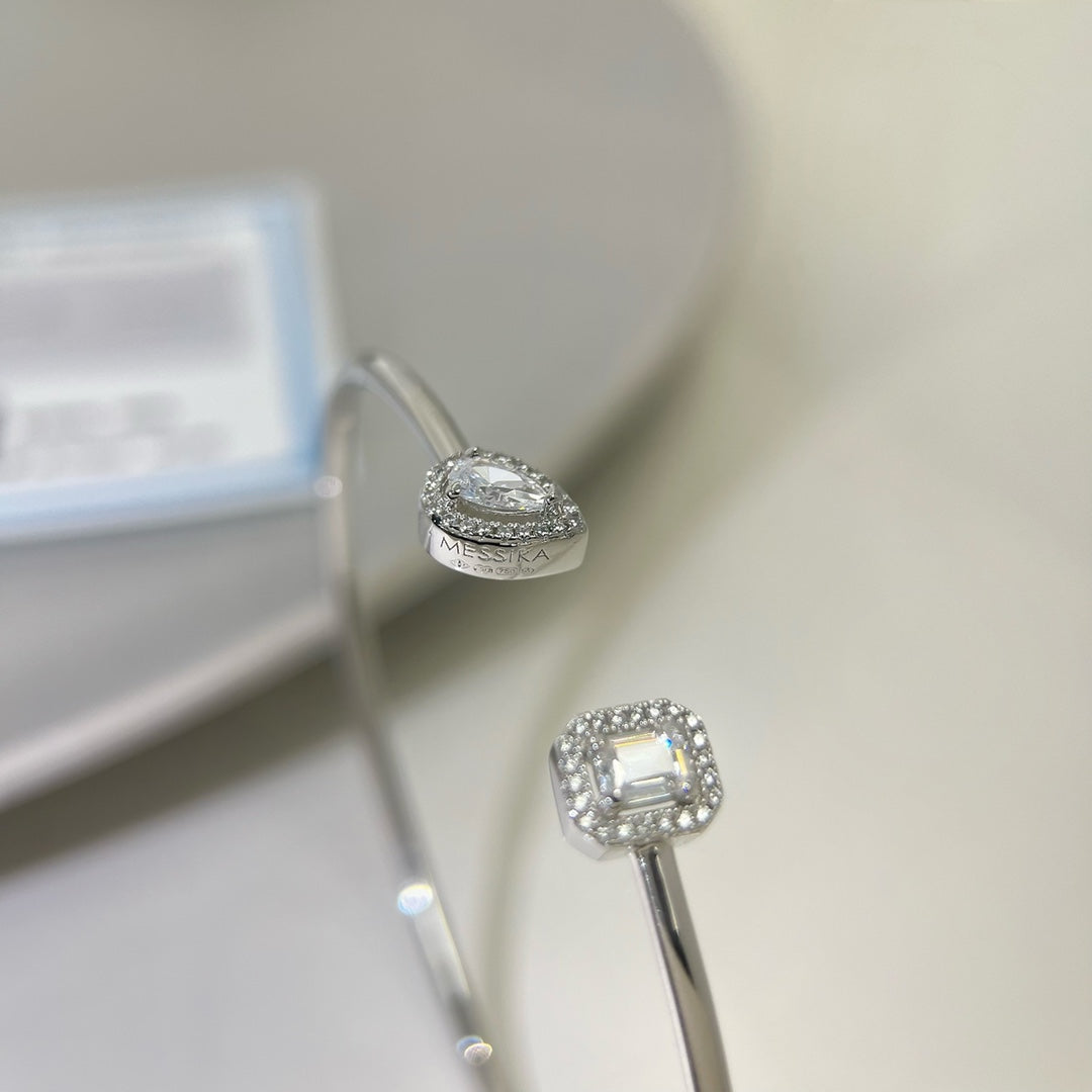[Polaidi Jewelry]JONC FLEX MY TWIN TOI & MOI SILBER DIAMANT ARMREIF