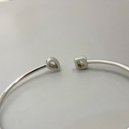 [Polaidi Jewelry]JONC FLEX MY TWIN TOI & MOI SILBER DIAMANT ARMREIF