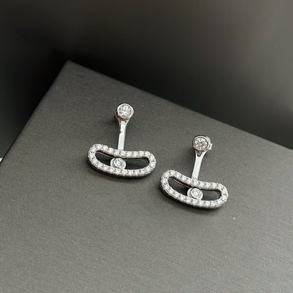 [Polaidi Jewelry]MOVE UNO SILVER DIAMOND EARRINGS