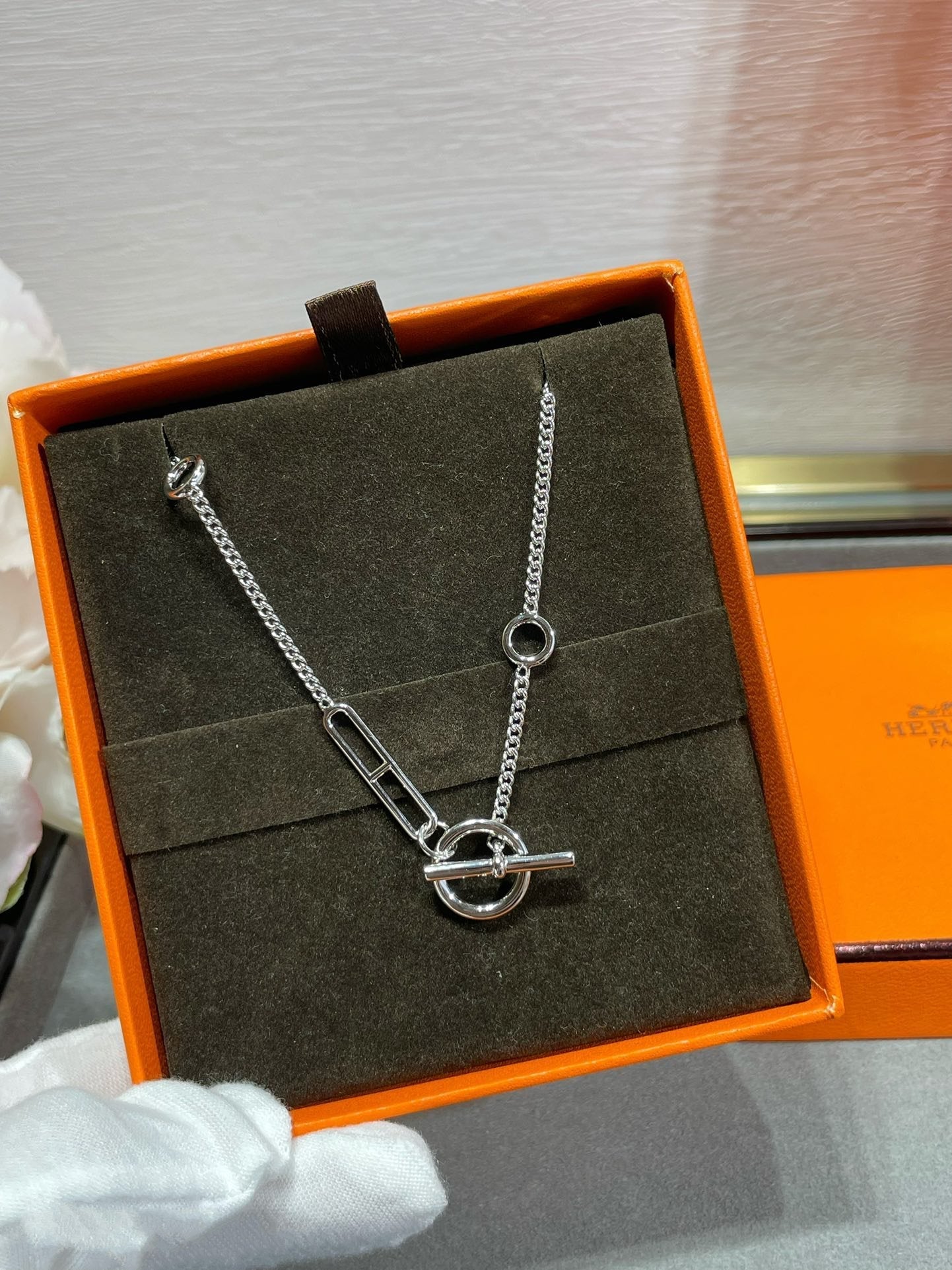 [：Polaidi Jewelry]HM スターリング シェーヌダンクル ハート