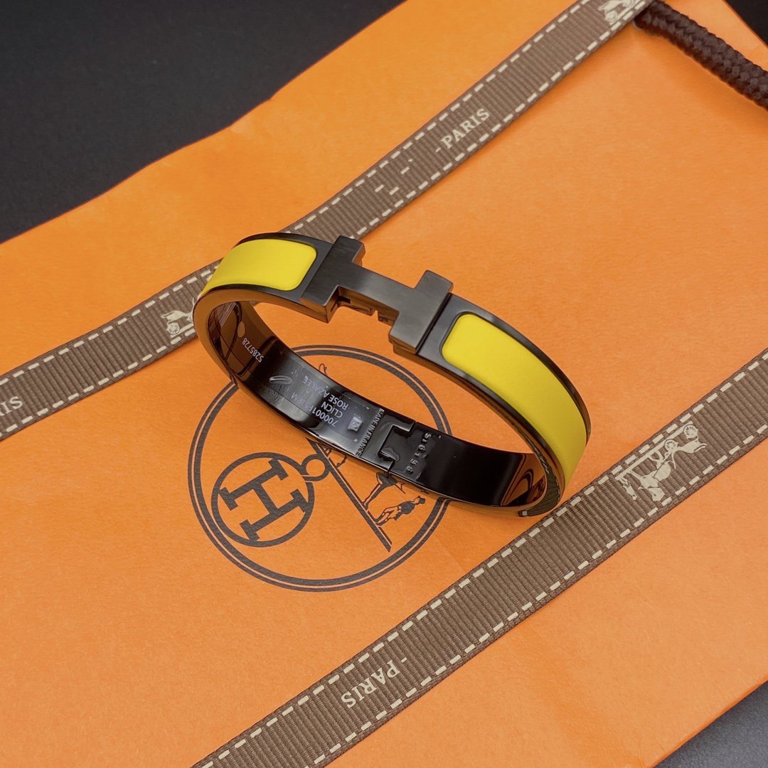 [Polaidi Jewelry]CLIC HM SO BLACK YELLOW BRACELET
