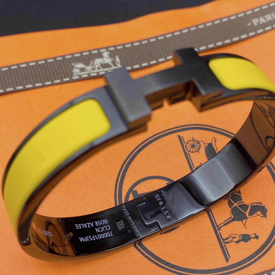 [Polaidi Jewelry]CLIC HM SO BLACK YELLOW BRACELET