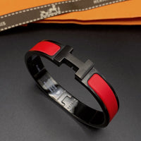 [Perlaura Jewelry ]CLIC HM SO BLACK RED BRACELET
