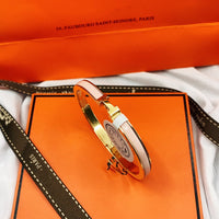 [Perlaura Jewelry ]CLASSIC HM CLIC  PINK 8MM ENAMEL BRACELET