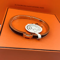 [Perlaura Jewelry ]CLASSIC HM CLIC BLACK 8MM ENAMEL BRACELET