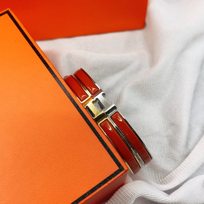[Polaidi Jewelry]CLASSIC HM CLIC RED 8MM ENAMEL BRACELET