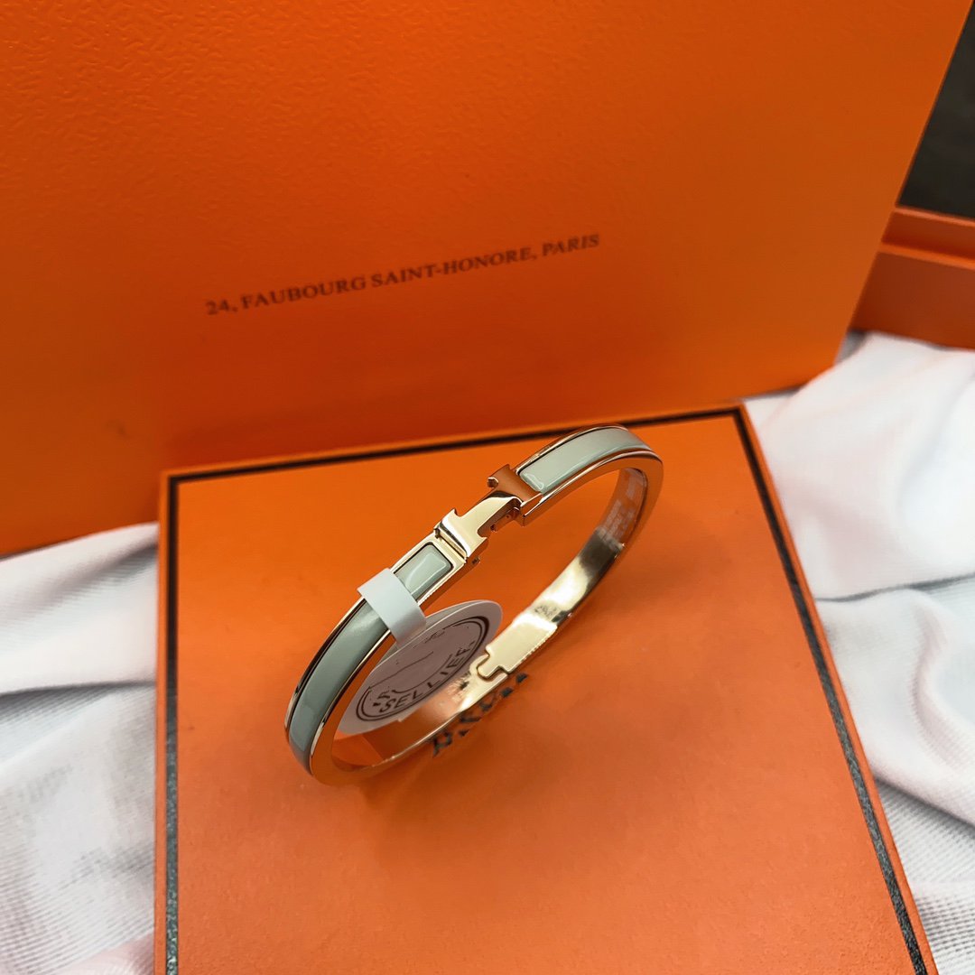 [：Polaidi Jewelry]CLASSIC HM CLIC GREEN 8MM ENAMEL BRACELET