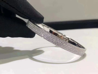 [：Polaidi Jewelry]HM KELLY BRACELET IN SILVER AND FULL PAVE DIAMOND