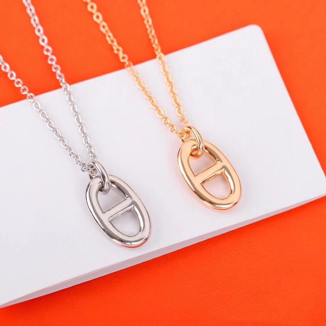 [Polaidi Jewelry]HM PIG NOSE NECKLACE