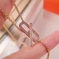 [Perlaura Jewelry ]HM FIRE PIG NOSE NECKLACE TRENDY STREET