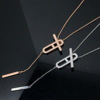 [Perlaura Jewelry ]HM NECKLACE PLATINUM ROSE GOLD DIAMOND