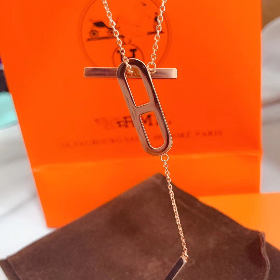 [Polaidi Jewelry]HM NECKLACE PLATINUM ROSE GOLD DIAMOND