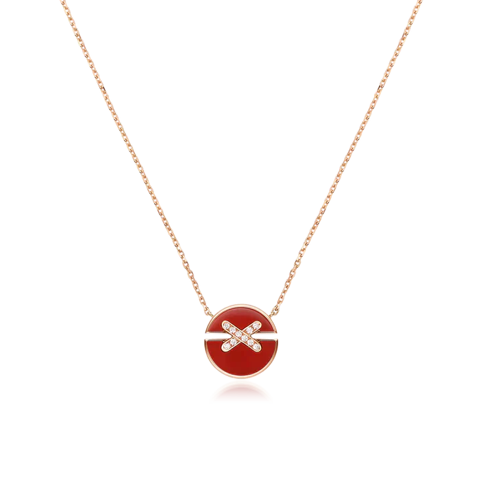 [：Polaidi Jewelry]JEUX DE ROSE GOLD DIAMOND NECKLACE