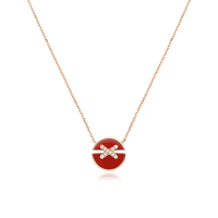 [Perlaura Jewelry ]JEUX DE ROSE GOLD DIAMOND NECKLACE