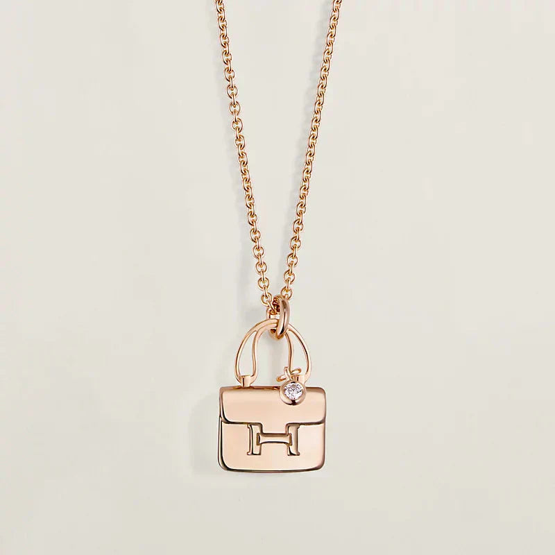 [：Polaidi Jewelry]アミュレット ペンダント ローズゴールド ネックレス