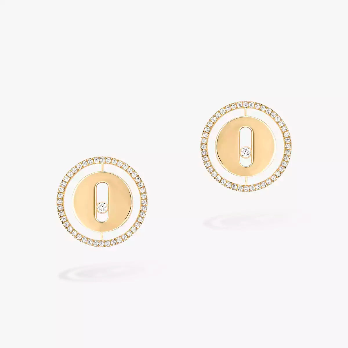 [Polaidi Jewelry]Lucky Move Diamond Earrings