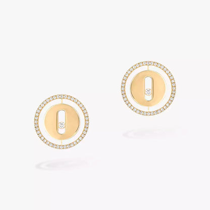 [Polaidi Jewelry]Lucky Move Diamond Earrings