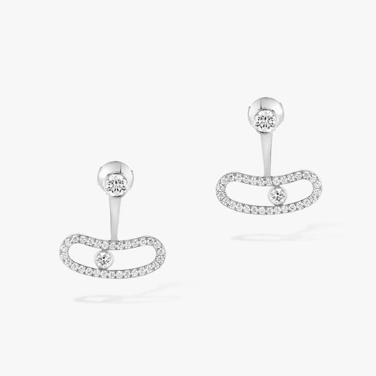 [Polaidi Jewelry]MOVE UNO SILVER DIAMOND EARRINGS