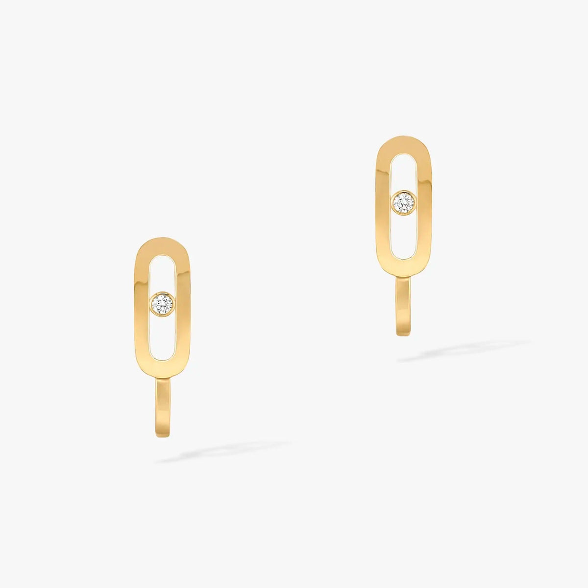 [Polaidi Jewelry]CREOLES MOVE UNO MINI 1 DIAMOND EARRINGS