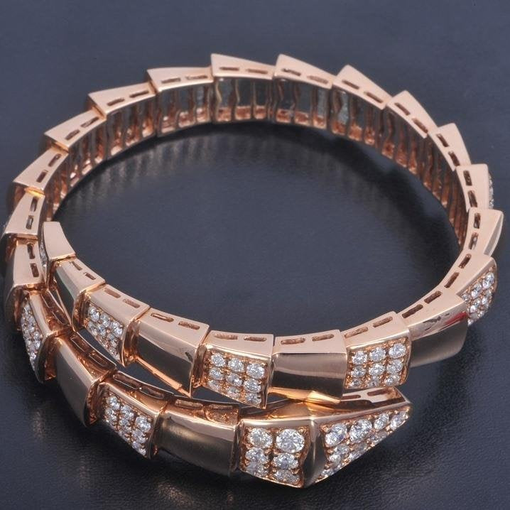 [：Polaidi]SERPENTI BRACELET PINK GOLD DIAMOND
